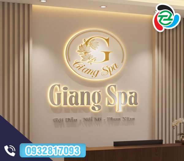Logo bảng hiệu nội thất chữ nổi hất sáng chân - Bảng Hiệu Bến Tre - Công Ty Trách Nhiệm Hữu Hạn Một Thành Viên Thương Mại Dịch Vụ Sản Xuất Thắng Thiên
