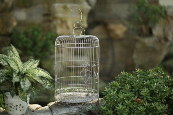 Lồng chim inox hoa văn LC002