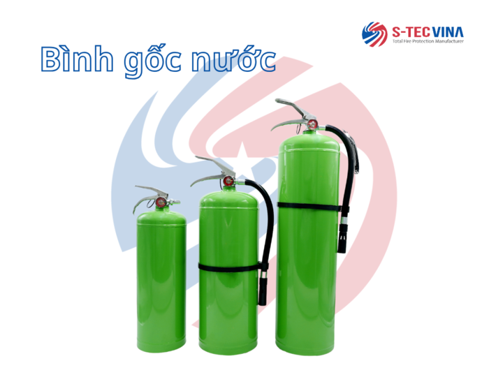 Bình chữa cháy xách tay gốc nước - Nhà Sản Xuất Hệ Thống Chữa Cháy Tự Động Bằng Khí - Công Ty TNHH S-TEC Vina