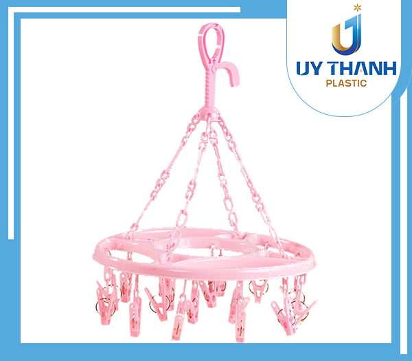 Móc nhựa hoa mai 15 kẹp - Uy Thành Plastic - Công Ty TNHH Uy Thành Plastic