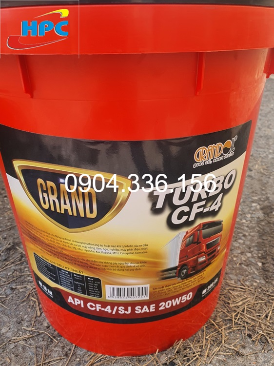 Dầu động cơ Grand Oil Turbo - Dầu Khí Hải Dương - Công Ty CP Dầu Khí Hải Dương