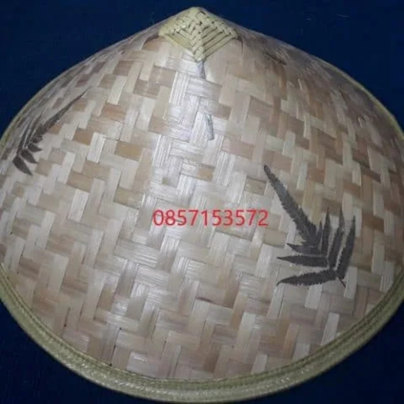 Nón tre trang trí cây dương xỉ
