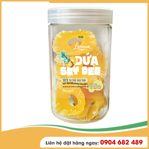 Dứa sấy dẻo - Trái Cây Sấy Hải Đăng - Công Ty TNHH Công Nghệ Thực Phẩm Hải Đăng