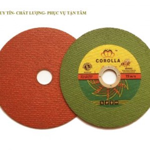 Đá cắt inox hai màu Corolla phi 107mm