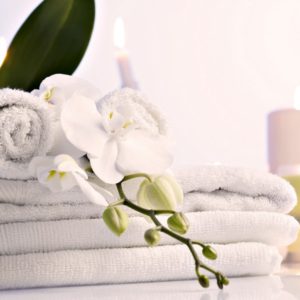 Khăn Spa màu trắng