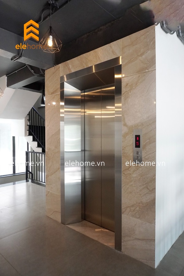 Thang máy gia đình mẫu inox tiêu chuẩn cửa hàng - Thang Máy ELEHOME - Công Ty TNHH ELEHOME