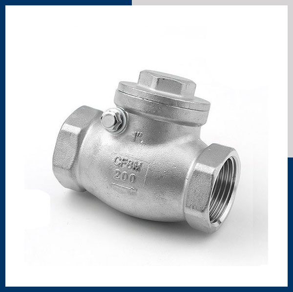 Van 1 chiều inox ren (lá lật) - Phụ Kiện Inox GAAD - Công Ty TNHH Kỹ Thuật GAAD