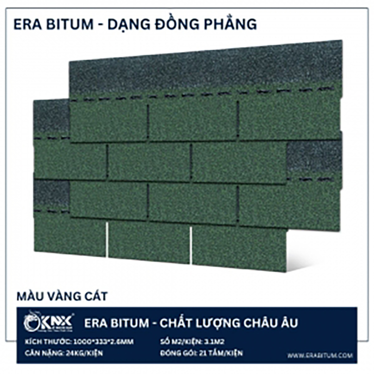 Ngói Bitum đồng phẳng