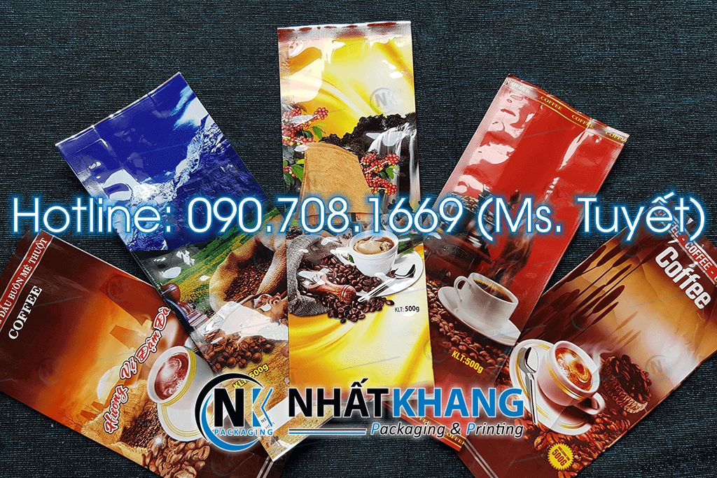 Bao bì cà phê - Bao Bì Nhất Khang - Công Ty TNHH Sản Xuất & In ấn Bao Bì Nhất Khang