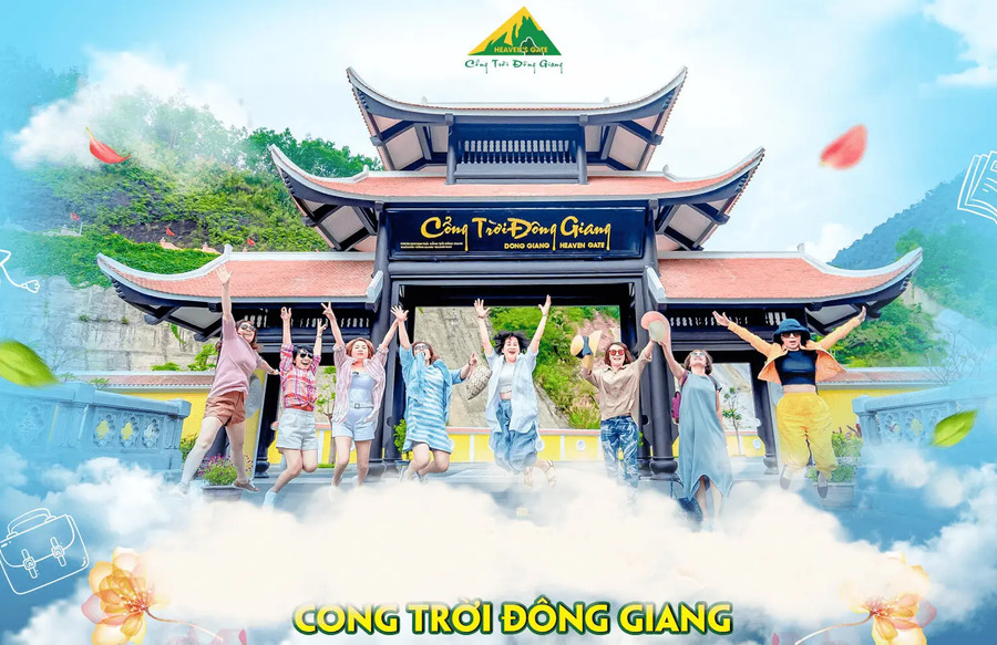 Thi công cổng trời Đông Giang