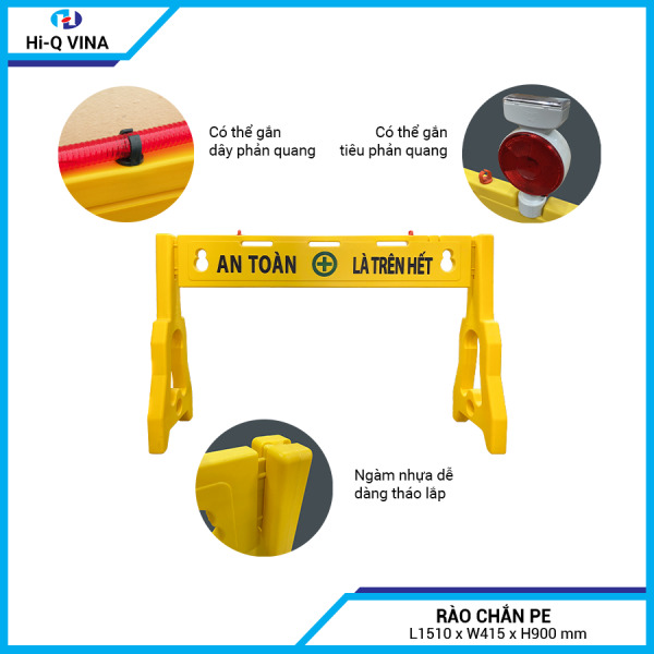 Rào chắn  PE - Thiết Bị An Toàn Giao Thông Safety Vina - Công Ty TNHH ATK Safety Vina