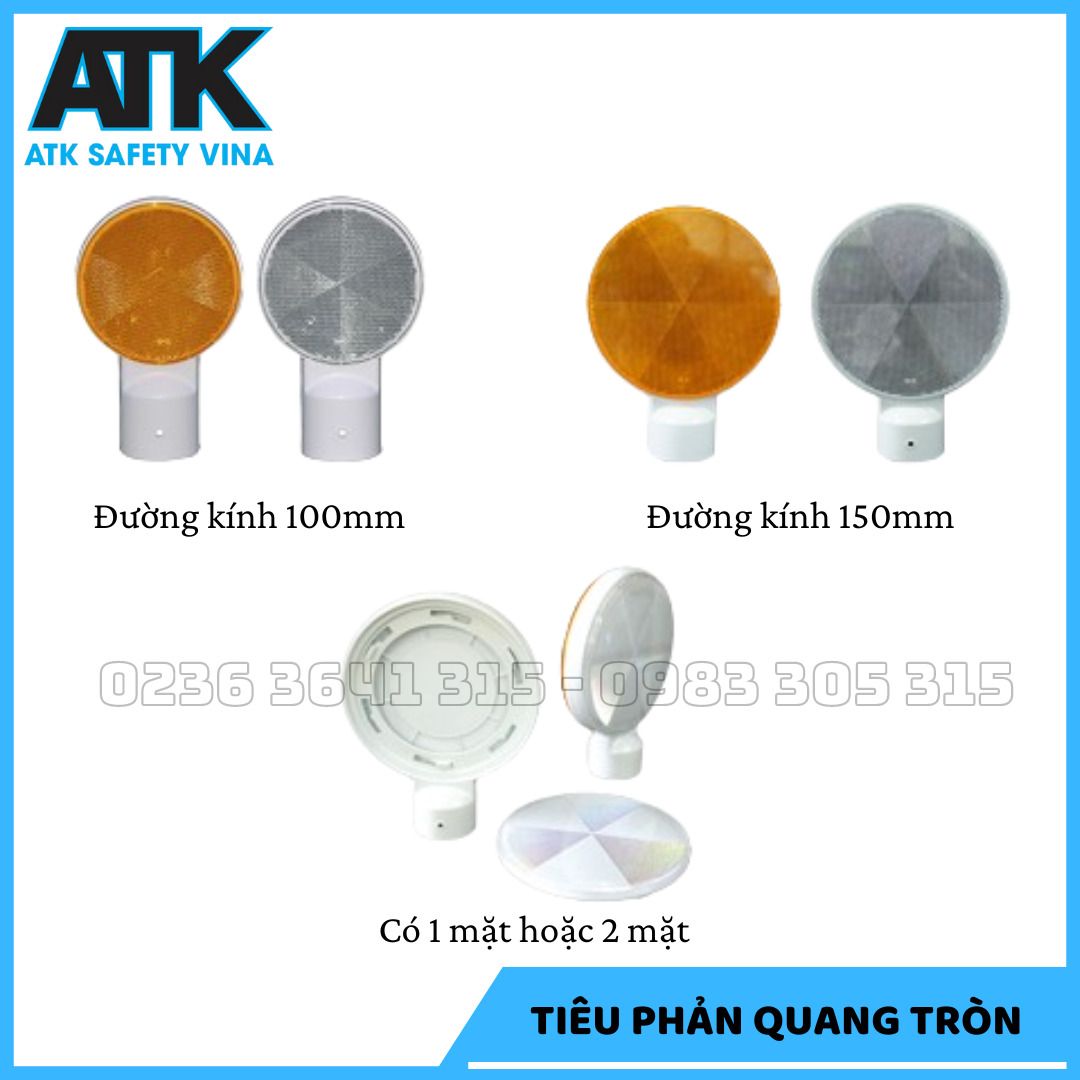 Tiêu phản quang tròn - Thiết Bị An Toàn Giao Thông Safety Vina - Công Ty TNHH ATK Safety Vina