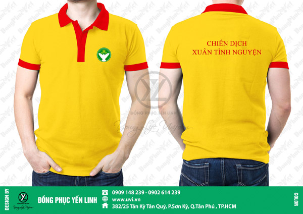 Áo thun đồng phục xuân tình nguyện