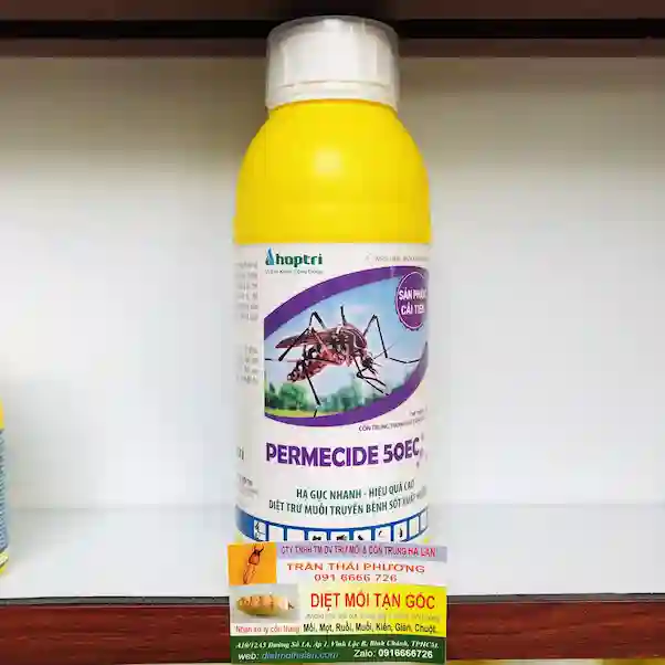 Thuốc diệt muỗi permecide 50ec (chai 1 lít) - Diệt Mối Hà Lan - Công Ty TNHH Thương Mại Dịch Vụ Trừ Mối Và Côn Trùng Hà Lan