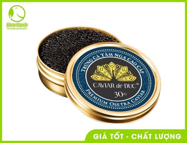 Trứng cá tầm Nga hộp 300gr - New Fresh - Thực Phẩm Nhập Khẩu New Fresh Foods - Công Ty TNHH New Fresh Foods