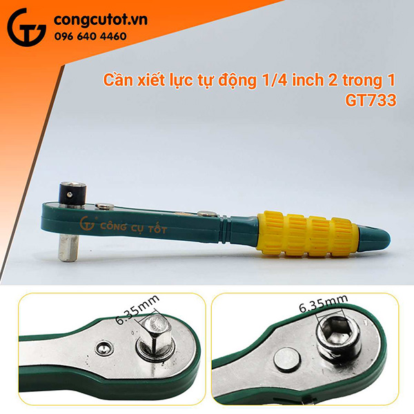 Cần xiết lực tự động 1/4inch GT733 - Dụng Cụ Cầm Tay Công Cụ Tốt - Công Ty Cổ Phần Công Cụ Tốt