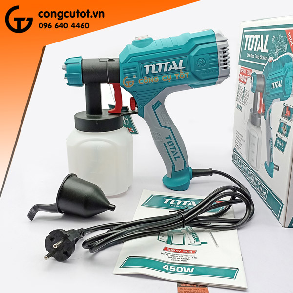 Máy phun sơn điện 450W Total TT3506 - Dụng Cụ Cầm Tay Công Cụ Tốt - Công Ty Cổ Phần Công Cụ Tốt