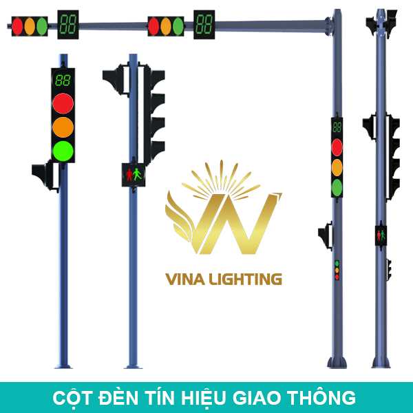 Cột đèn tín hiệu giao thông - Thiết Bị Chiếu Sáng Vina Lighting - Công Ty TNHH Thiết Bị Điện Và Chiếu Sáng Đô Thị Vina Lighting