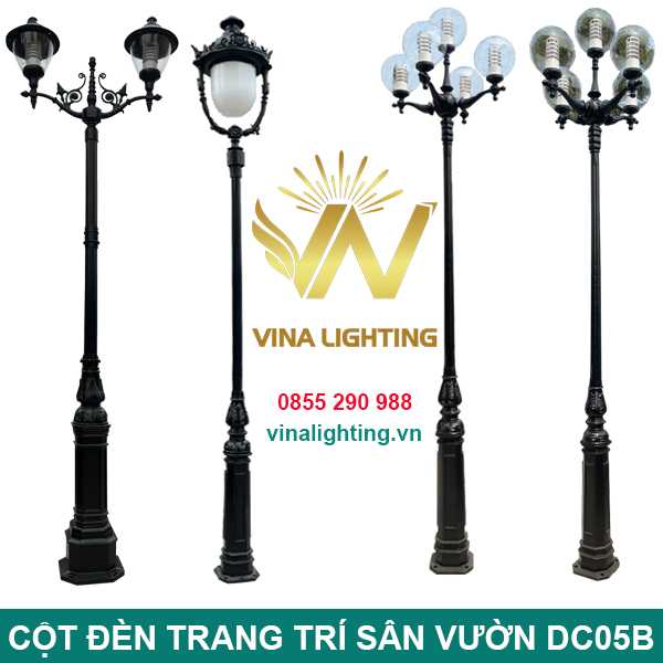 Cột đèn trang trí sân vườn DC05B