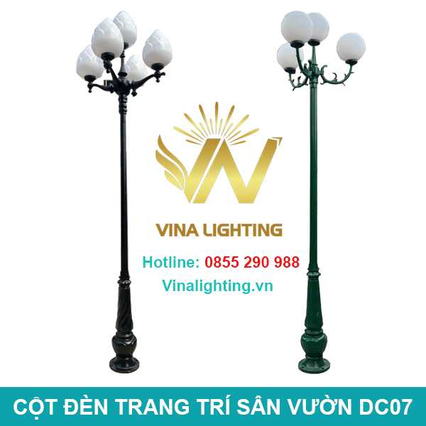 Cột đèn trang trí sân vườn DC07