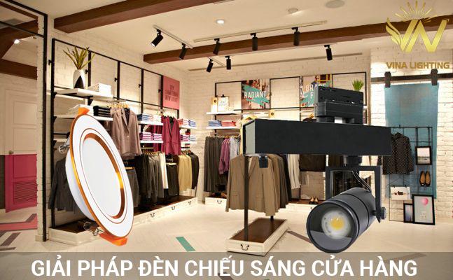 Giải pháp đèn chiếu sáng cửa hàng