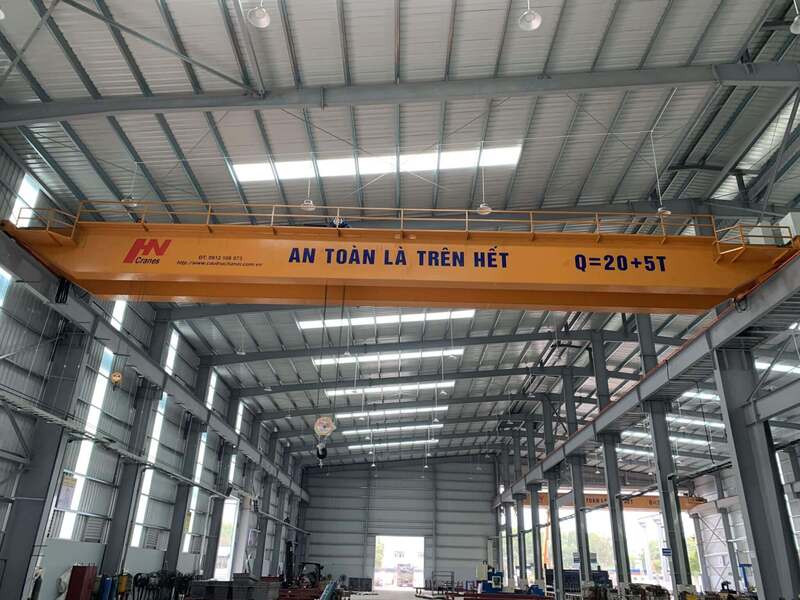 Cầu trục dầm đôi Q=20+5T