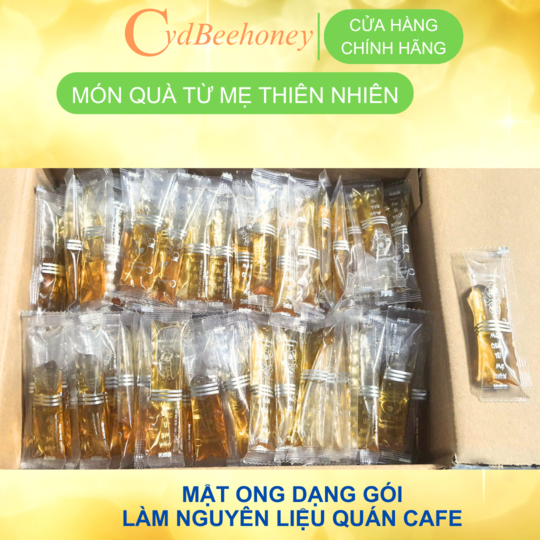 Gói sticks mật ong nguyên chất dùng cho nhà hàng