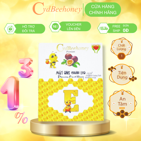 Hộp, gói, sticks mật ong chanh leo 12x10g