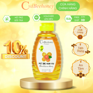 Hộp Mật Ong Chanh Đào 12x10g - Mật Ong CvdBeehoney - Công Ty TNHH Mật Ong CvdBeehoney