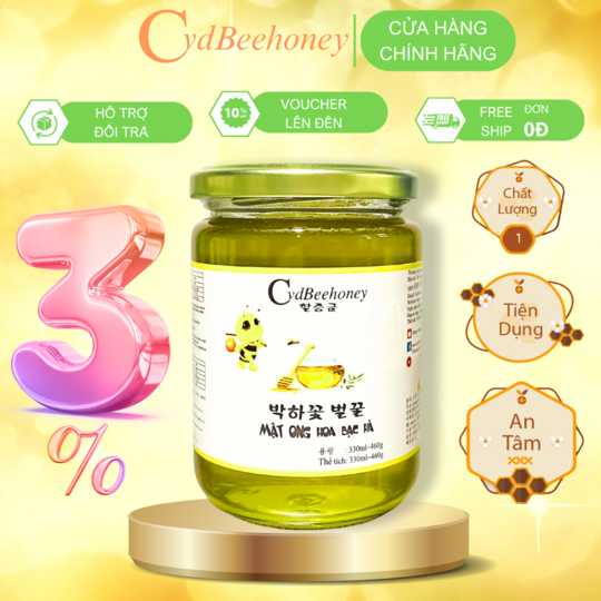 Mật ong hoa bạc hà 330ml 460g