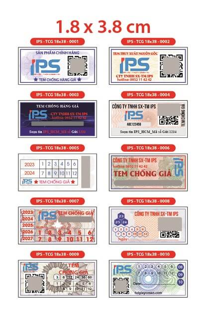 In tem chống giả - In Thẻ Cào, In Decal IPS - Công Ty TNHH Sản Xuất Thương Mại IPS