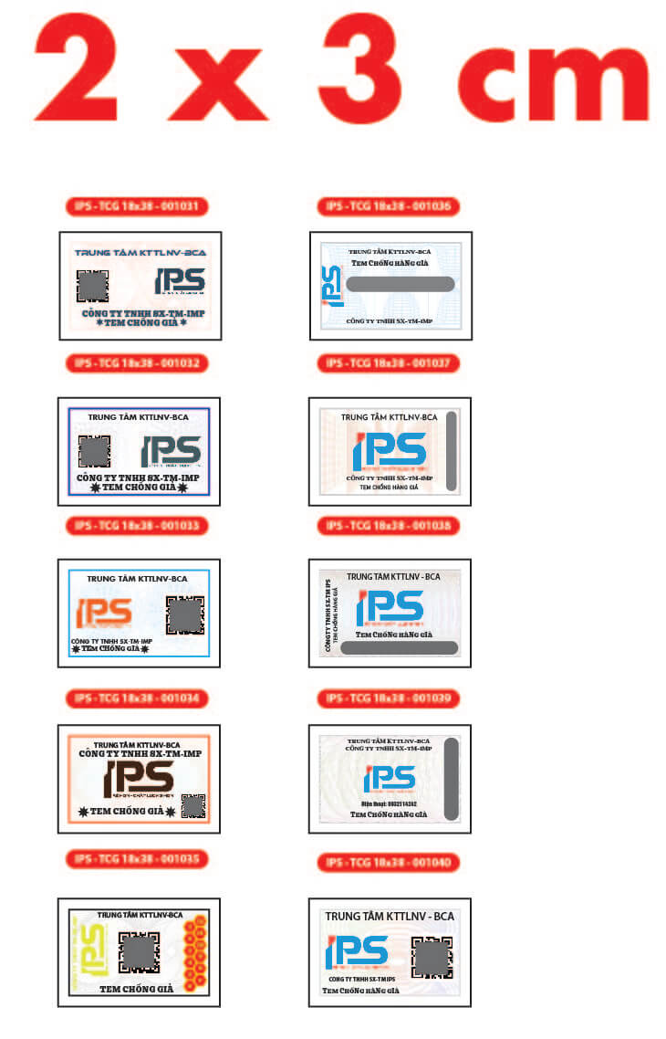 In tem chống giả - In Thẻ Cào, In Decal IPS - Công Ty TNHH Sản Xuất Thương Mại IPS
