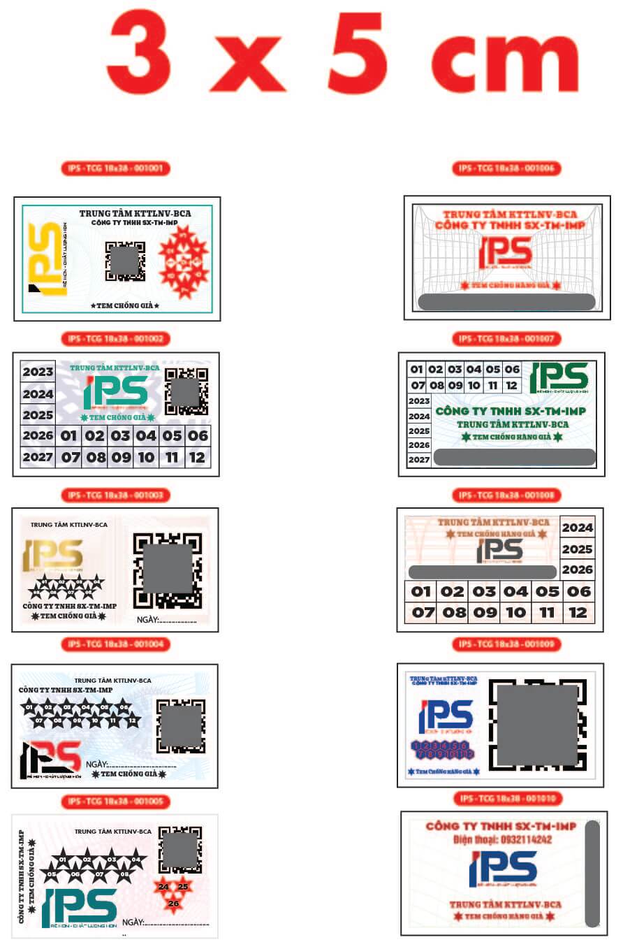 In tem chống giả - In Thẻ Cào, In Decal IPS - Công Ty TNHH Sản Xuất Thương Mại IPS