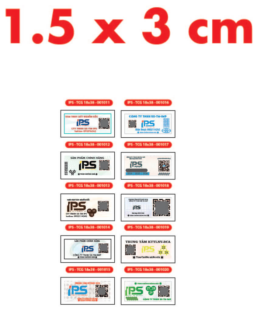 In tem chống giả - In Thẻ Cào, In Decal IPS - Công Ty TNHH Sản Xuất Thương Mại IPS