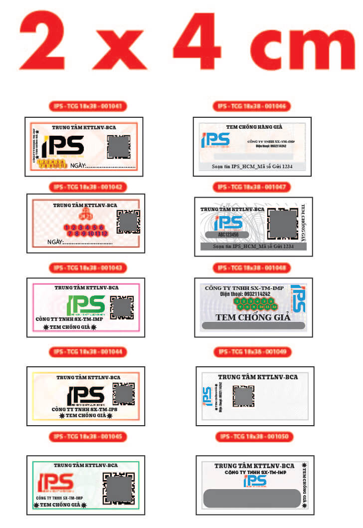 In tem chống giả - In Thẻ Cào, In Decal IPS - Công Ty TNHH Sản Xuất Thương Mại IPS