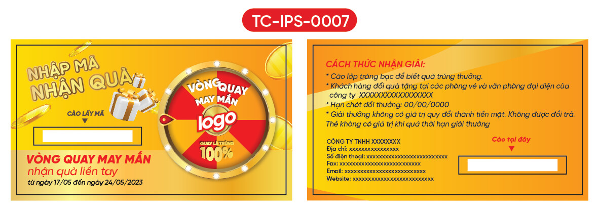 In thẻ cào - In Thẻ Cào, In Decal IPS - Công Ty TNHH Sản Xuất Thương Mại IPS