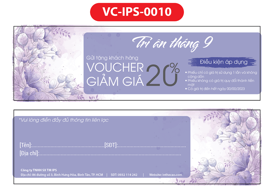 In voucher  - In Thẻ Cào, In Decal IPS - Công Ty TNHH Sản Xuất Thương Mại IPS