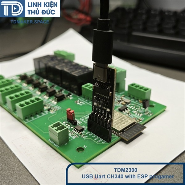USB UART CH340 kiêm mạch nạp ESP32 ESP8266 cổng type C V1 - Linh Kiện Thủ Đức - Công Ty TNHH TDLOGY