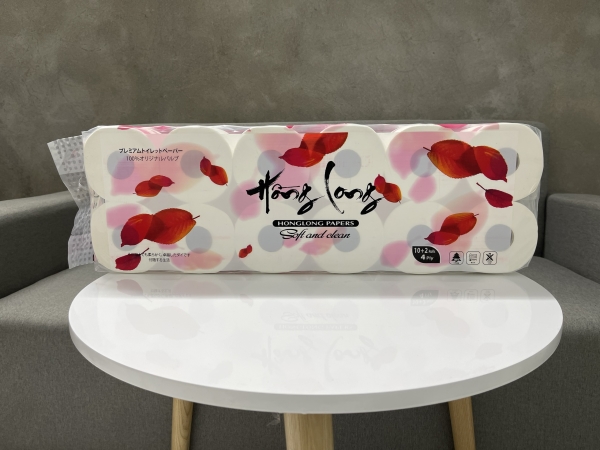 Giấy vệ sinh 4 lớp Hồng Long