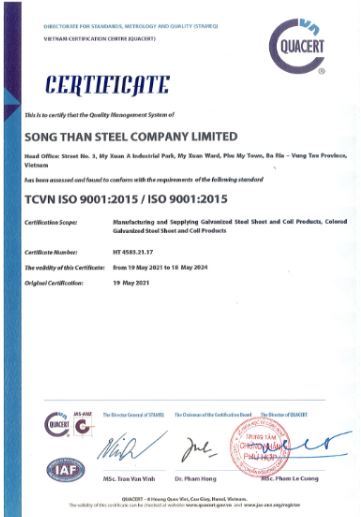 Chứng nhận TCVN ISO 9001:2015