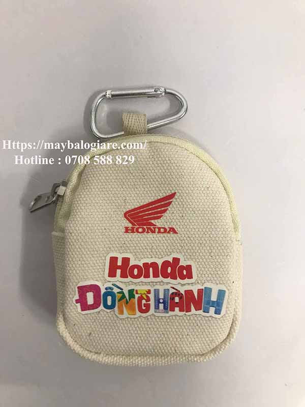 Túi Canvas móc khóa Honda - May Balo Túi Xách Thiên Phú - Công Ty TNHH XNK May Balo Túi Xách Thiên Phú