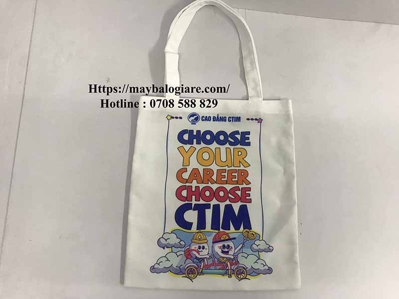 Túi Canvas – Trường cao đẳng CTIM - May Balo Túi Xách Thiên Phú - Công Ty TNHH XNK May Balo Túi Xách Thiên Phú