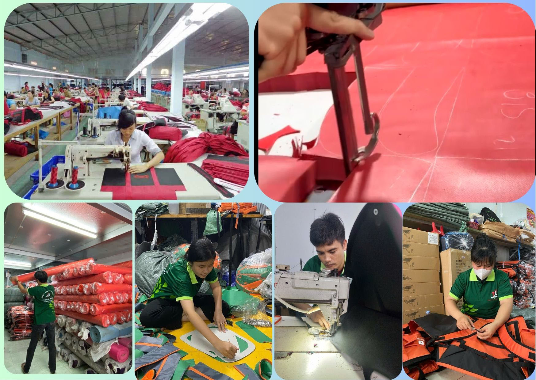 Hình ảnh nhà xưởng May Balo Thiên Phú - May Balo Túi Xách Thiên Phú - Công Ty TNHH XNK May Balo Túi Xách Thiên Phú