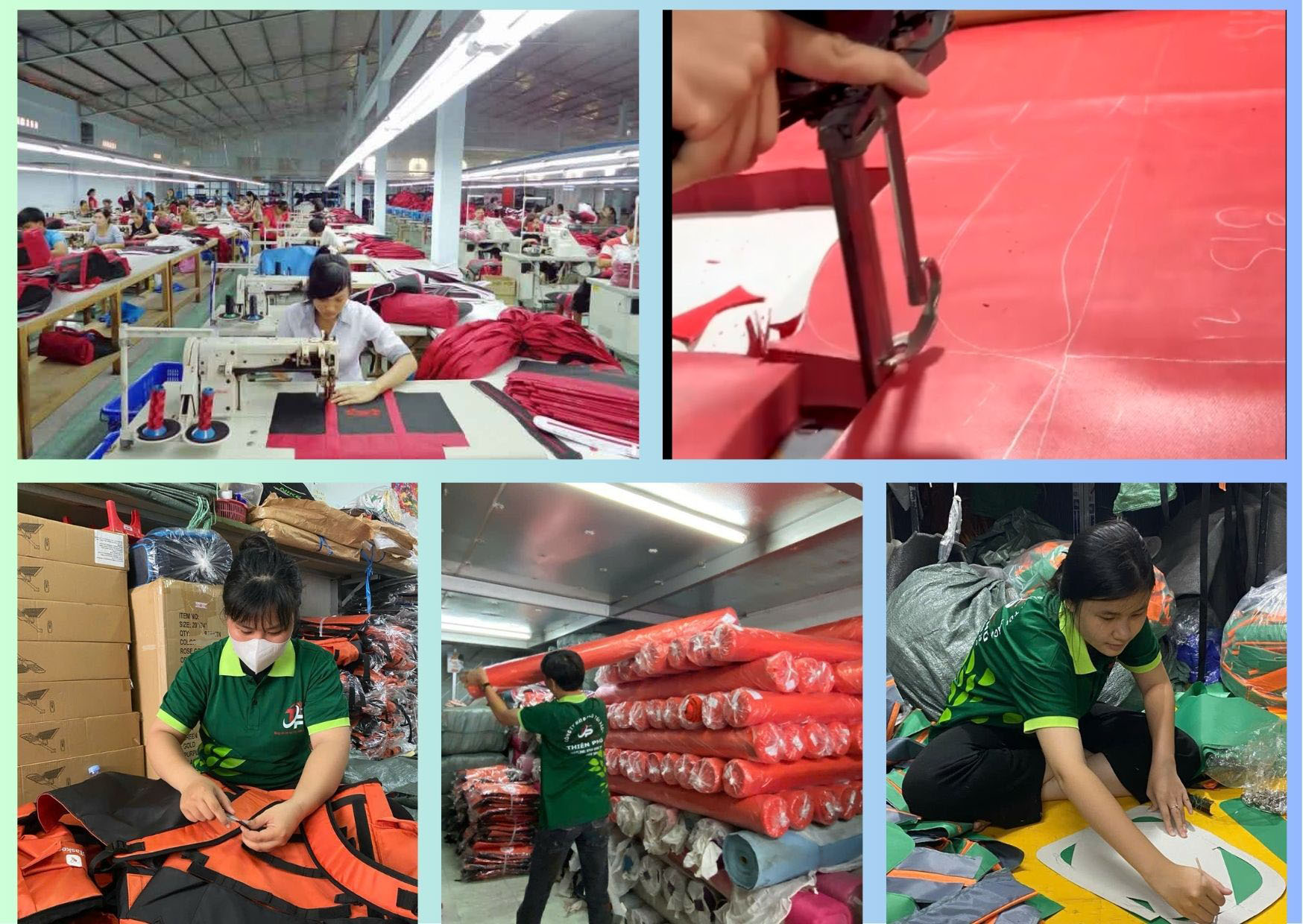 Hình ảnh nhà xưởng May Balo Thiên Phú - May Balo Túi Xách Thiên Phú - Công Ty TNHH XNK May Balo Túi Xách Thiên Phú