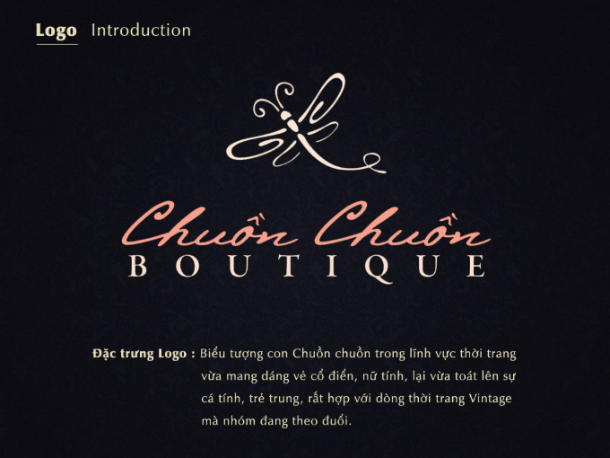 Thiết kế Brand Guideline cho Chuồn Chuồn Boutique