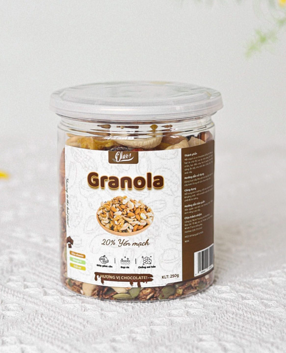Granola 20% Yến Mạch Vị Chocolate 250g