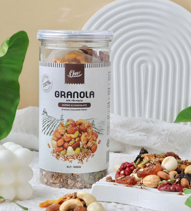 Granola 20% Yến Mạch Vị Chocolate 500g
