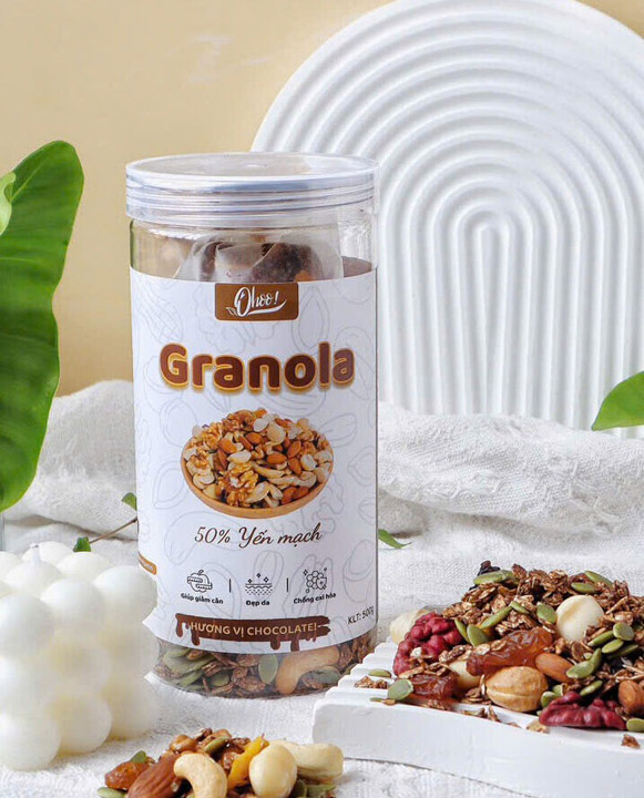 Granola 50% Yến Mạch Vị Chocolate 500g