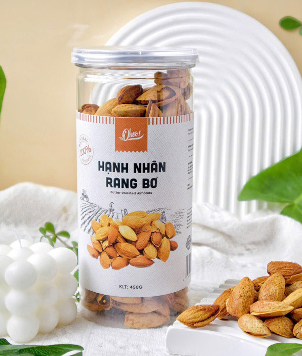 Hạnh Nhân Rang Bơ 450g