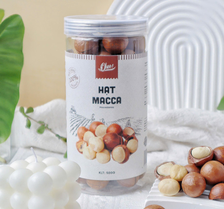 Hạt Macca Nứt Vỏ Ohoo Foods